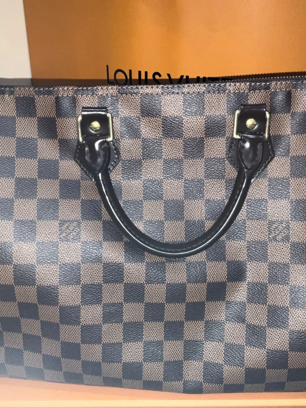Louis Vuitton Damier Ebene Speedy 35 Authentic